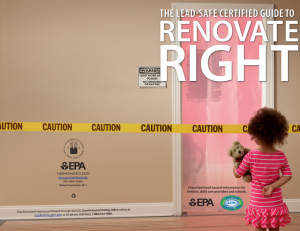 EPA Lead Safe Certified Guide to Renovate Right booklet