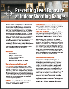  Preventing Lead Exposure at Indoor Shooting Ranges fact sheet